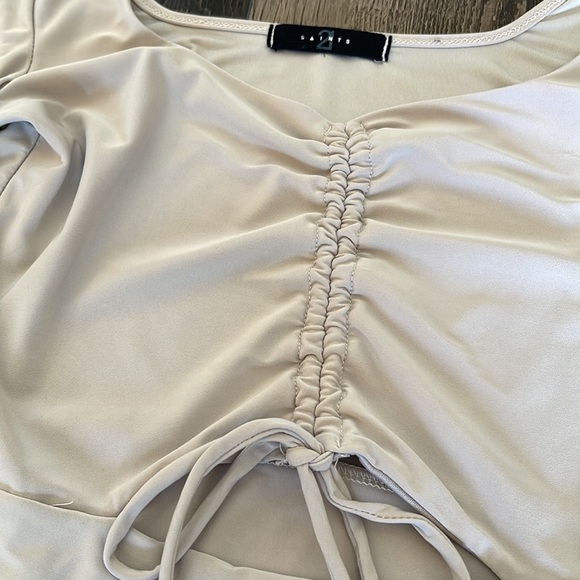 Satin Cream Top - Picture 3 of 5